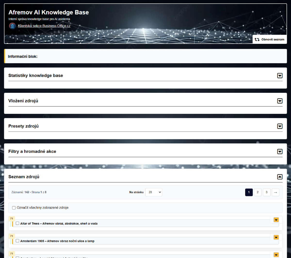 Rag AI - Biznesowy asystent czatu - Business Office Solutions s.r.o.
