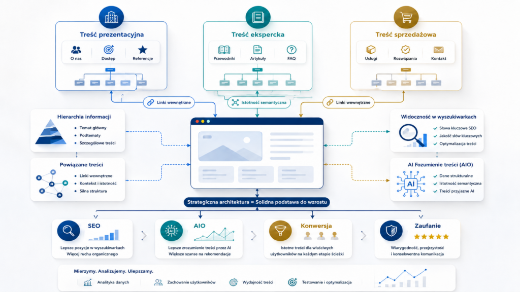 Redesign strony internetowej z wdrożeniem metod SEO / AIO i integracją API